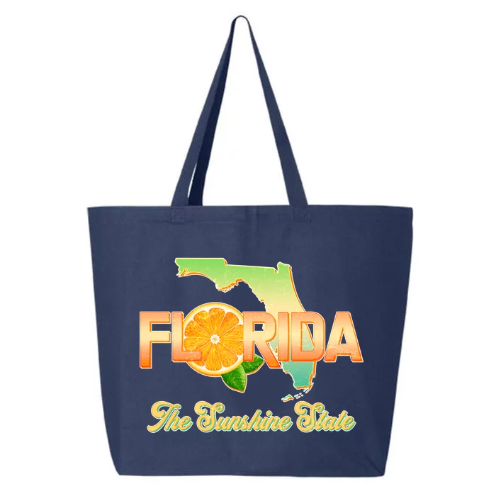 Florida The Sunshine State Orange Logo 25L Jumbo Tote