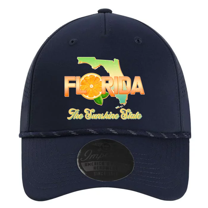 Florida The Sunshine State Orange Logo Performance The Dyno Cap