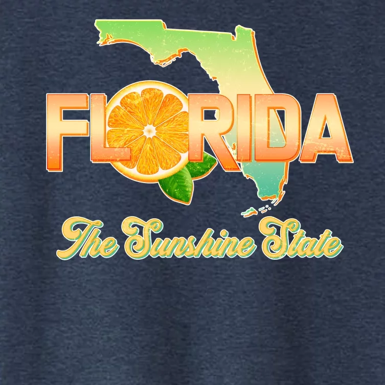 Florida The Sunshine State Orange Logo Women's Crop Top Tee