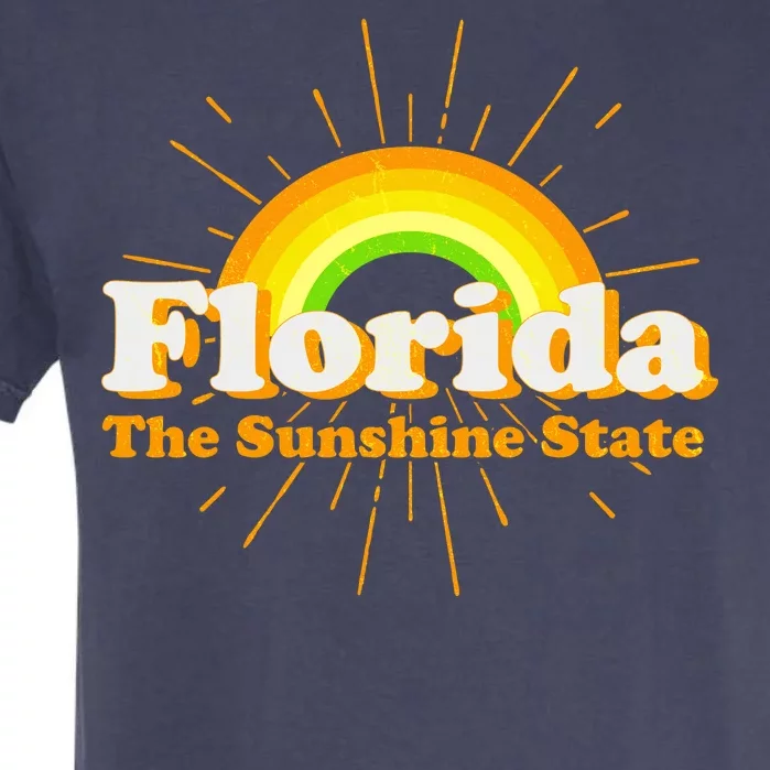 Florida The Sunshine State Rainbow Garment-Dyed Heavyweight T-Shirt