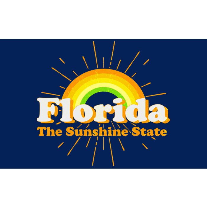 Florida The Sunshine State Rainbow Bumper Sticker