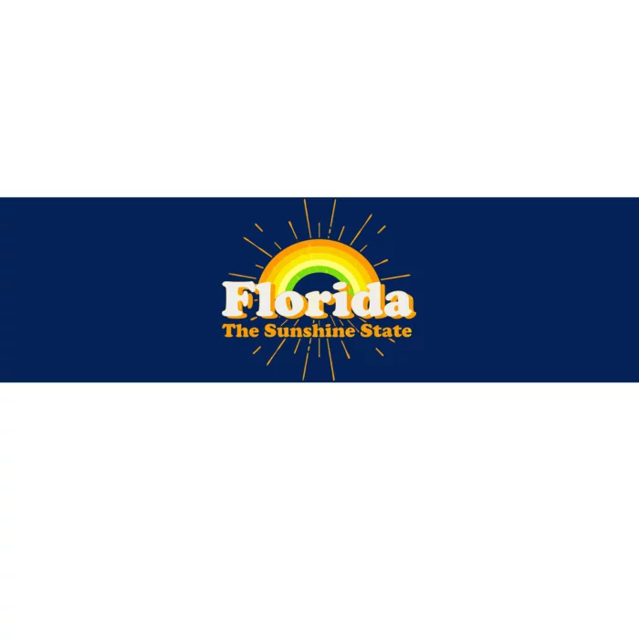 Florida The Sunshine State Rainbow Bumper Sticker