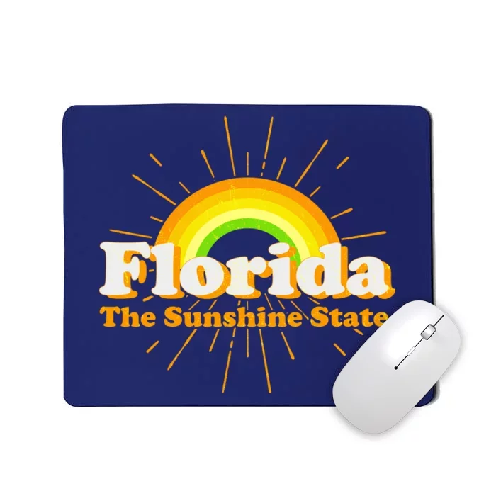 Florida The Sunshine State Rainbow Mousepad