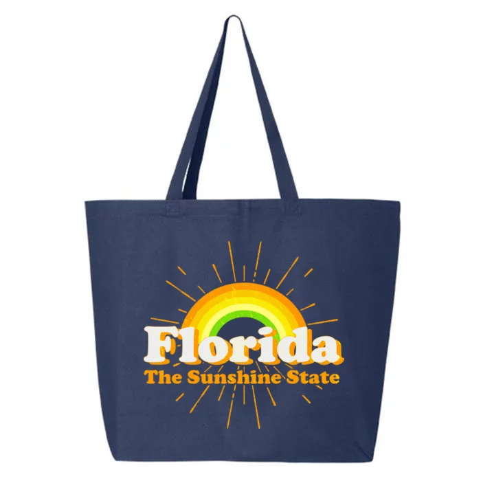 Florida The Sunshine State Rainbow 25L Jumbo Tote