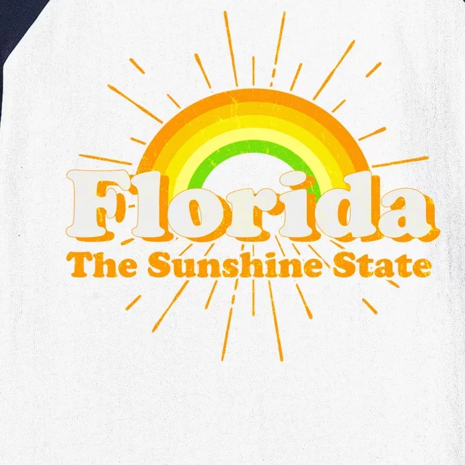 Florida The Sunshine State Rainbow Baseball Sleeve Shirt