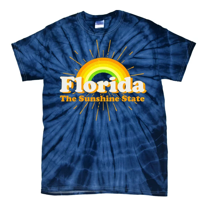 Florida The Sunshine State Rainbow Tie-Dye T-Shirt