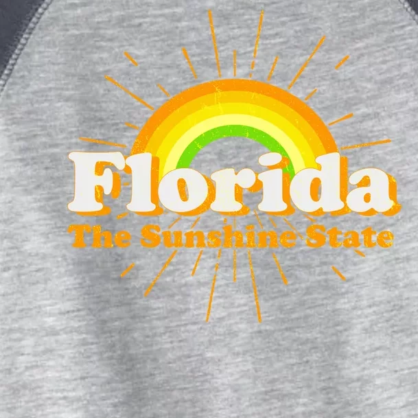 Florida The Sunshine State Rainbow Toddler Fine Jersey T-Shirt