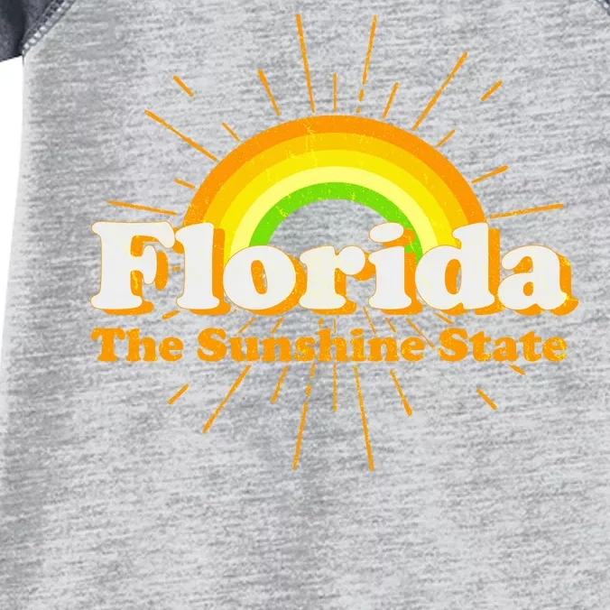 Florida The Sunshine State Rainbow Infant Baby Jersey Bodysuit