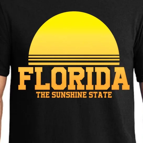 Florida The Sunshine State Retro Sun Pajama Set