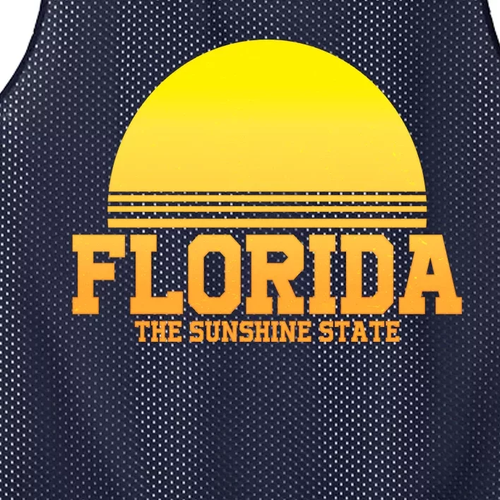 Florida The Sunshine State Retro Sun Mesh Reversible Basketball Jersey Tank