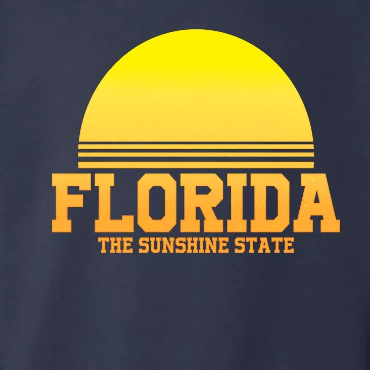 Florida The Sunshine State Retro Sun Toddler Hoodie