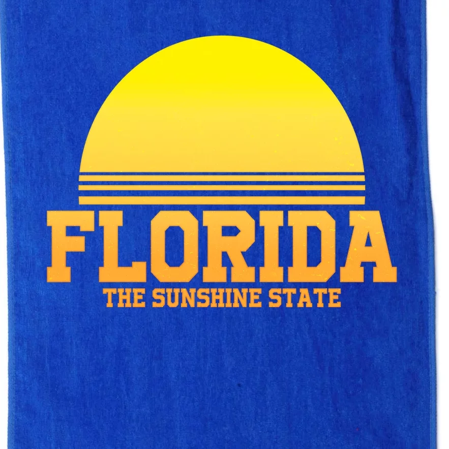 Florida The Sunshine State Retro Sun Platinum Collection Golf Towel