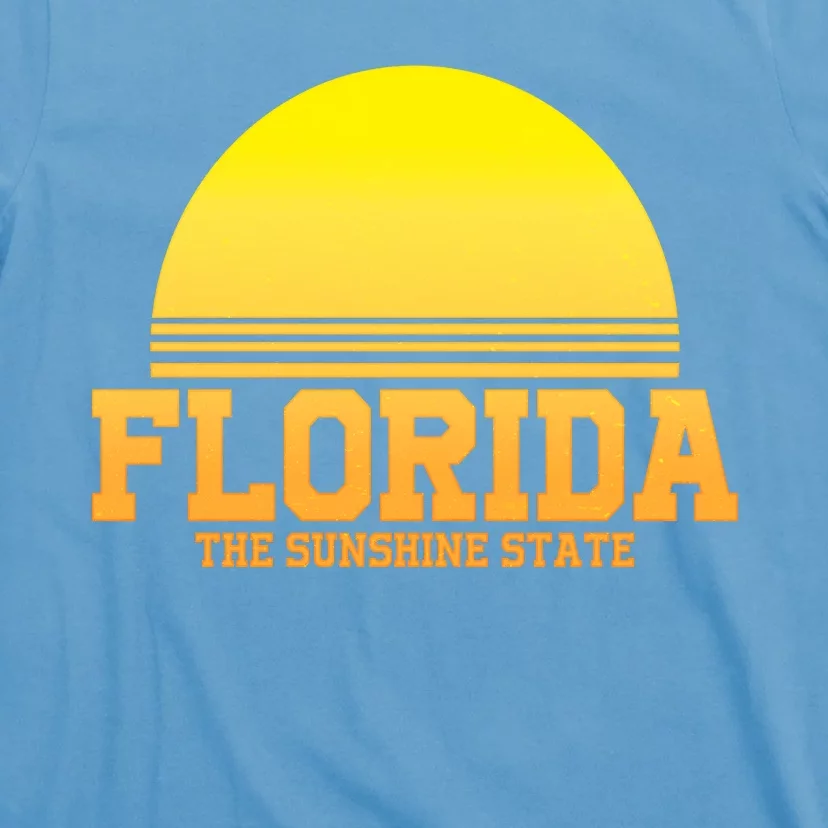 Florida The Sunshine State Retro Sun T-Shirt