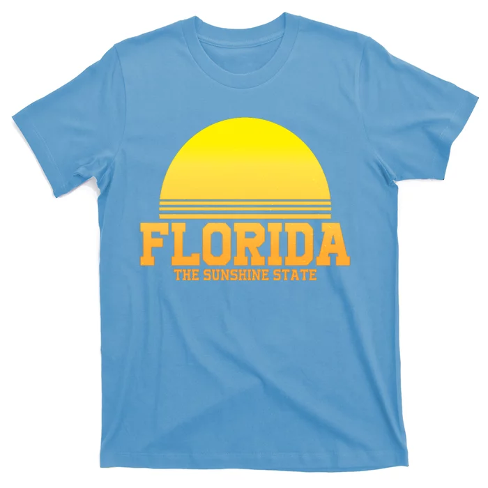 Florida The Sunshine State Retro Sun T-Shirt