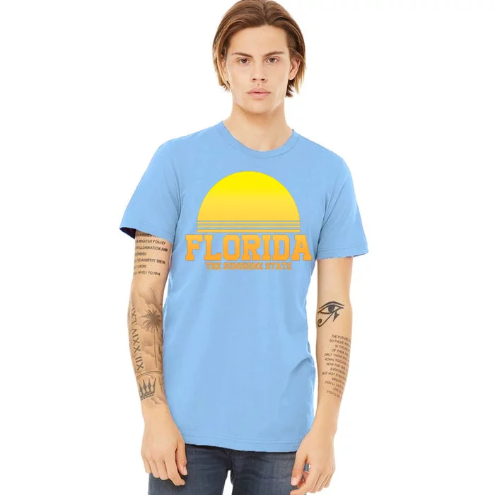 Florida The Sunshine State Retro Sun Premium T-Shirt