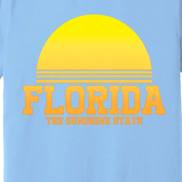 Florida The Sunshine State Retro Sun Premium T-Shirt