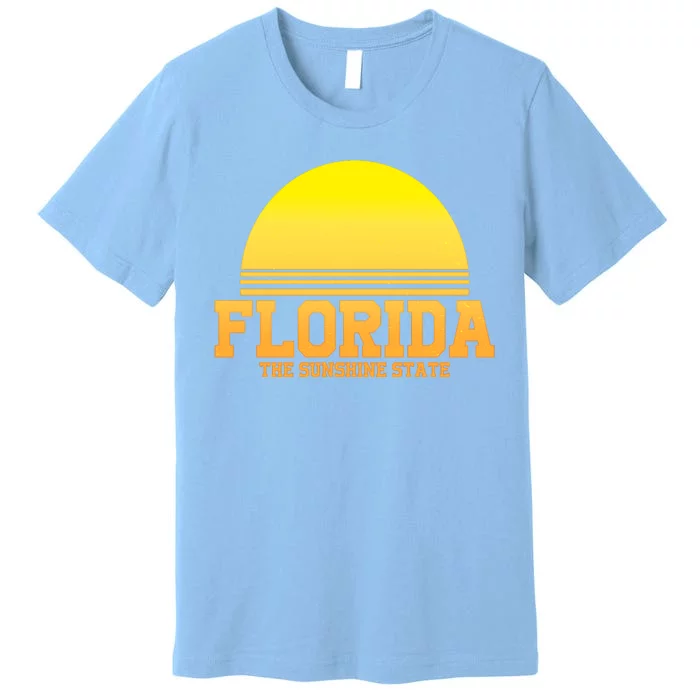 Florida The Sunshine State Retro Sun Premium T-Shirt