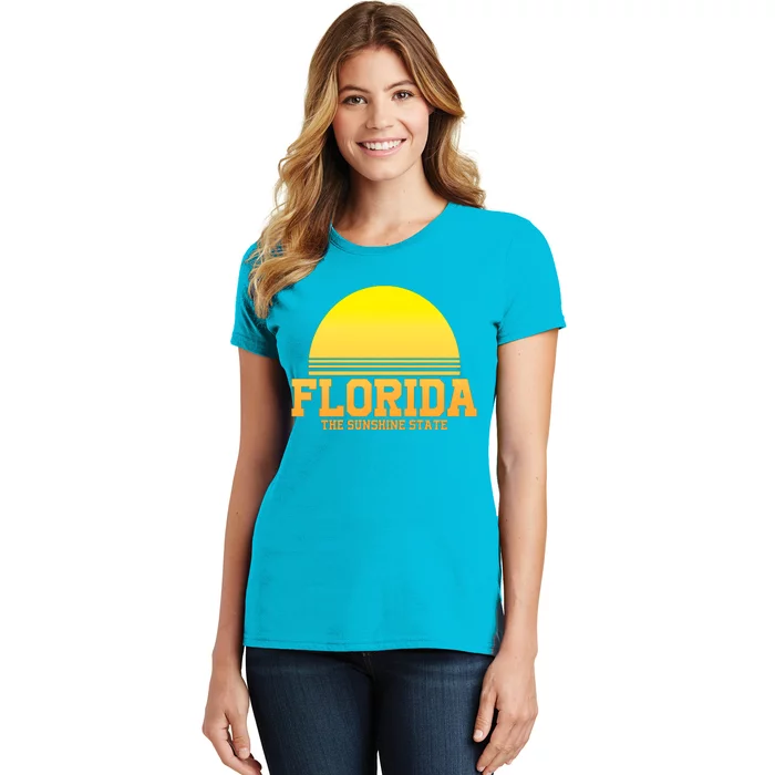 Florida The Sunshine State Retro Sun Women's T-Shirt