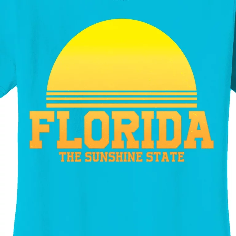 Florida The Sunshine State Retro Sun Women's T-Shirt