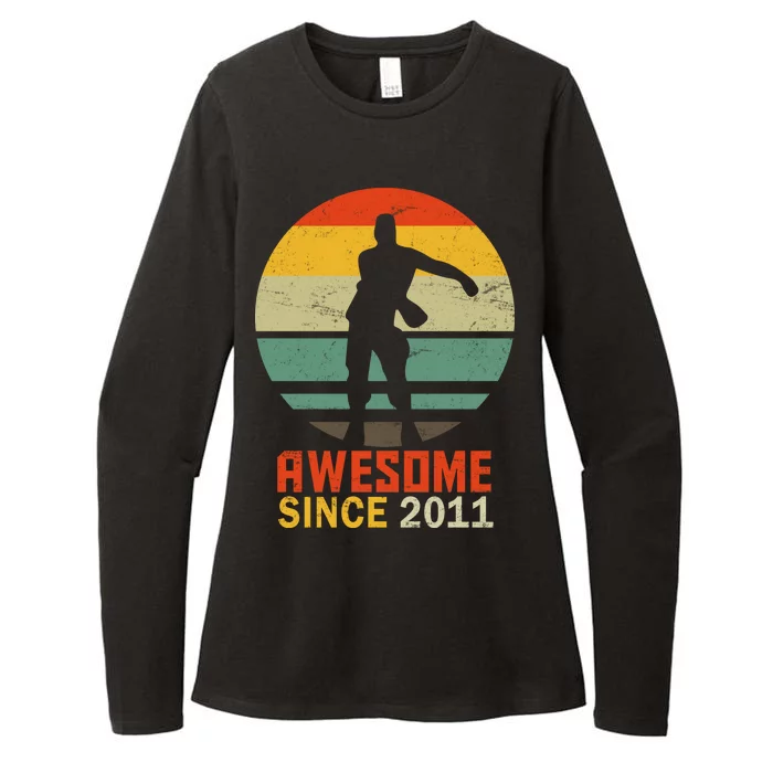 Floss Dance 8th Birthday Awesome Since 2011 Womens CVC Long Sleeve Shirt