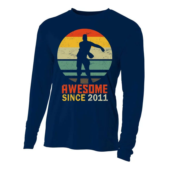 Floss Dance 8th Birthday Awesome Since 2011 Cooling Performance Long Sleeve Crew