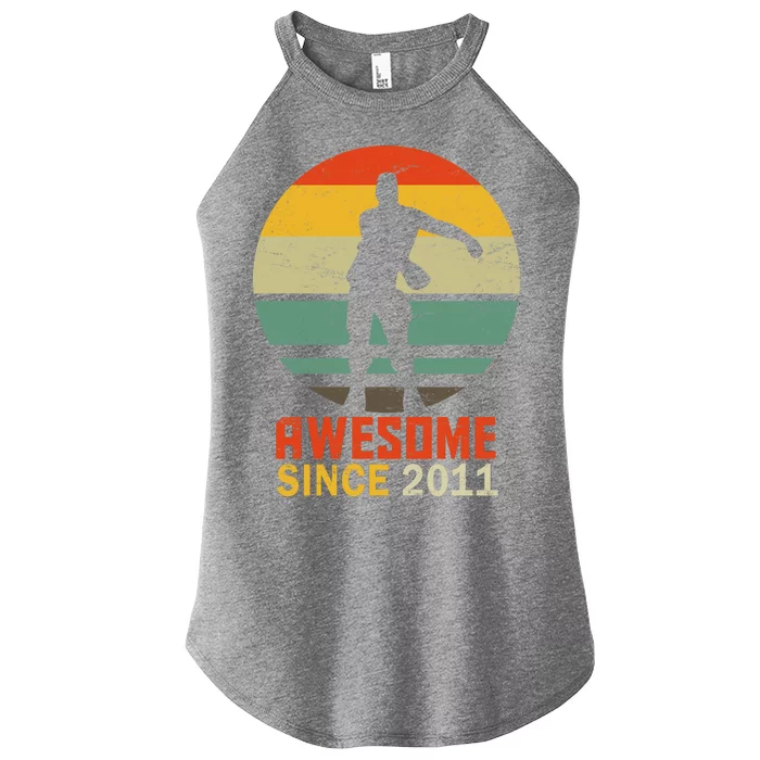 Floss Dance 8th Birthday Awesome Since 2011 Women’s Perfect Tri Rocker Tank