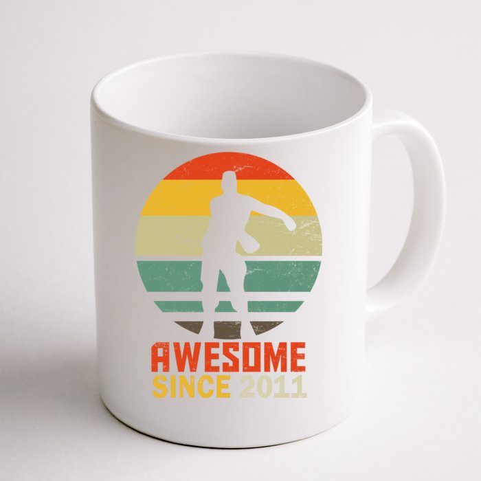 Floss Dance 8th Birthday Awesome Since 2011 Front & Back Coffee Mug