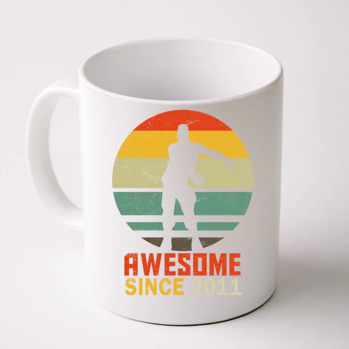 Floss Dance 8th Birthday Awesome Since 2011 Front & Back Coffee Mug