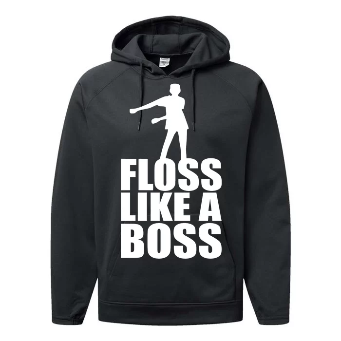 Floss Like A Boss Dance Logo Performance Fleece Hoodie