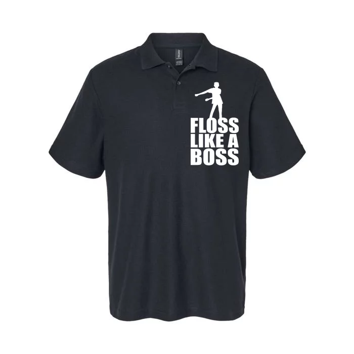 Floss Like A Boss Dance Logo Softstyle Adult Sport Polo