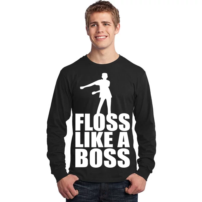 Floss Like A Boss Dance Logo Tall Long Sleeve T-Shirt