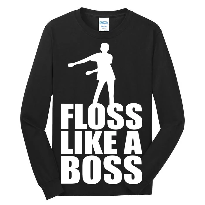 Floss Like A Boss Dance Logo Tall Long Sleeve T-Shirt