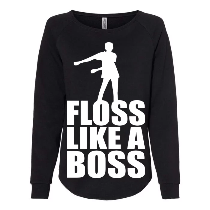 Floss Like A Boss Dance Logo Womens California Wash Sweatshirt