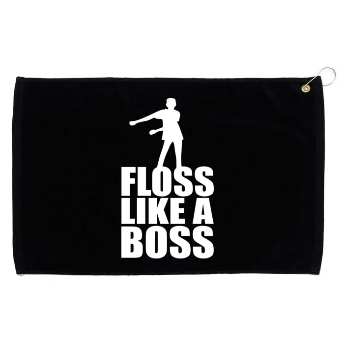 Floss Like A Boss Dance Logo Grommeted Golf Towel