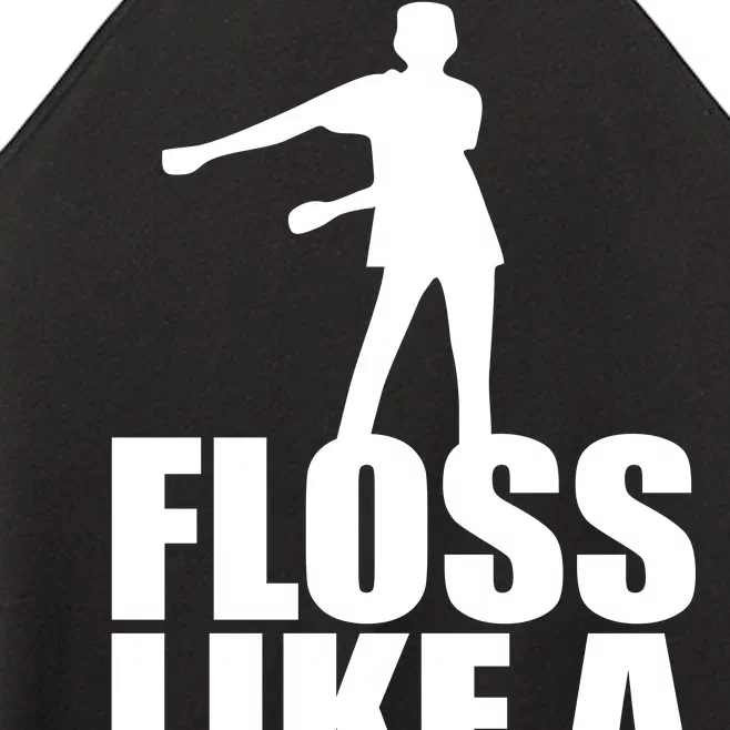 Floss Like A Boss Dance Logo Women’s Perfect Tri Rocker Tank