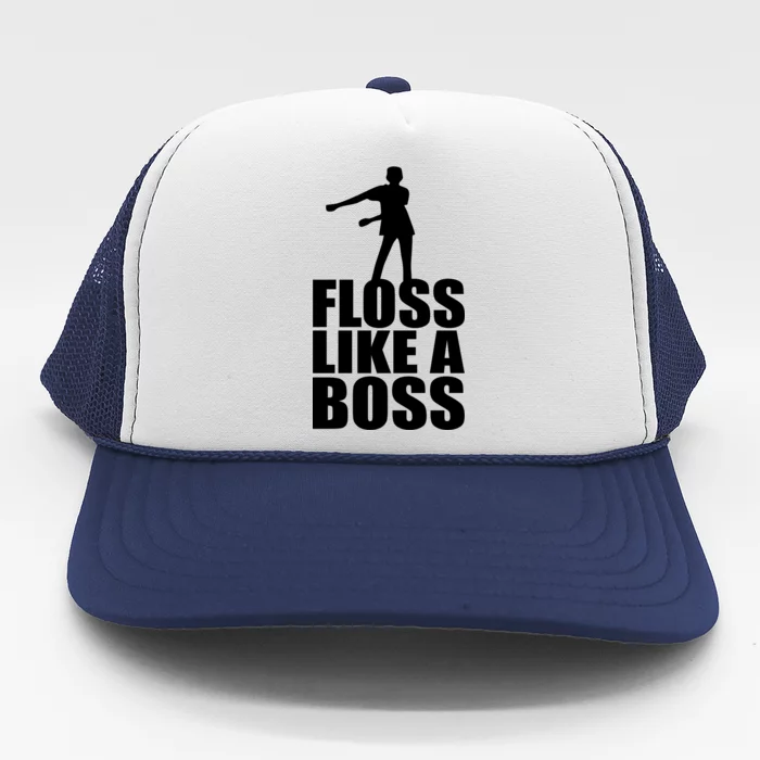 Floss Like A Boss Dance Logo Trucker Hat