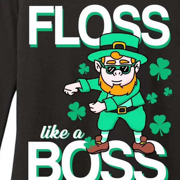 Floss Like A Boss Leprechaun Womens CVC Long Sleeve Shirt