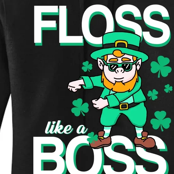 Floss Like A Boss Leprechaun Women's Pullover Hoodie