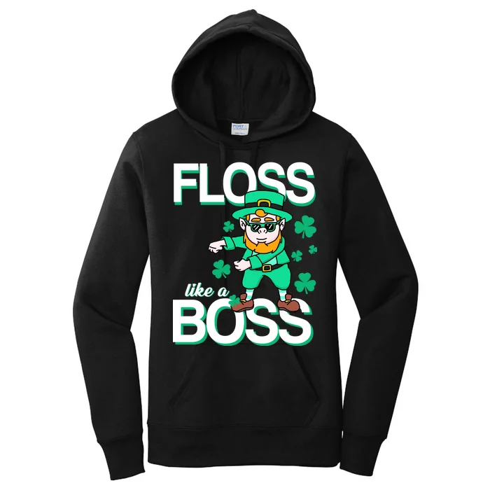 Floss Like A Boss Leprechaun Women's Pullover Hoodie