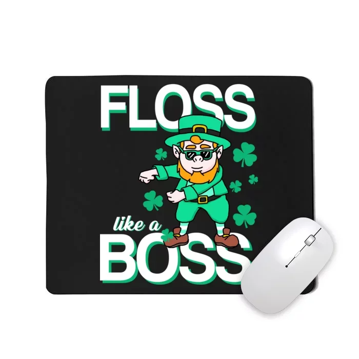 Floss Like A Boss Leprechaun Mousepad