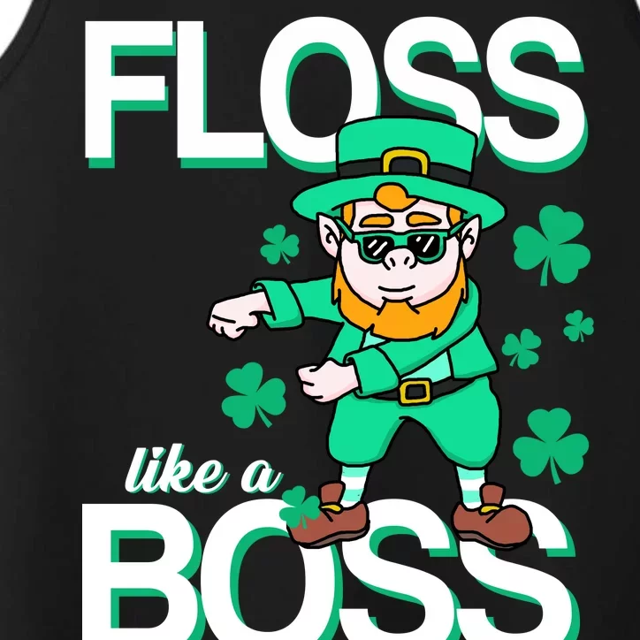 Floss Like A Boss Leprechaun Performance Tank