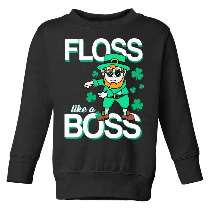 Floss Like A Boss Leprechaun Toddler Sweatshirt