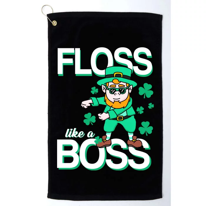 Floss Like A Boss Leprechaun Platinum Collection Golf Towel