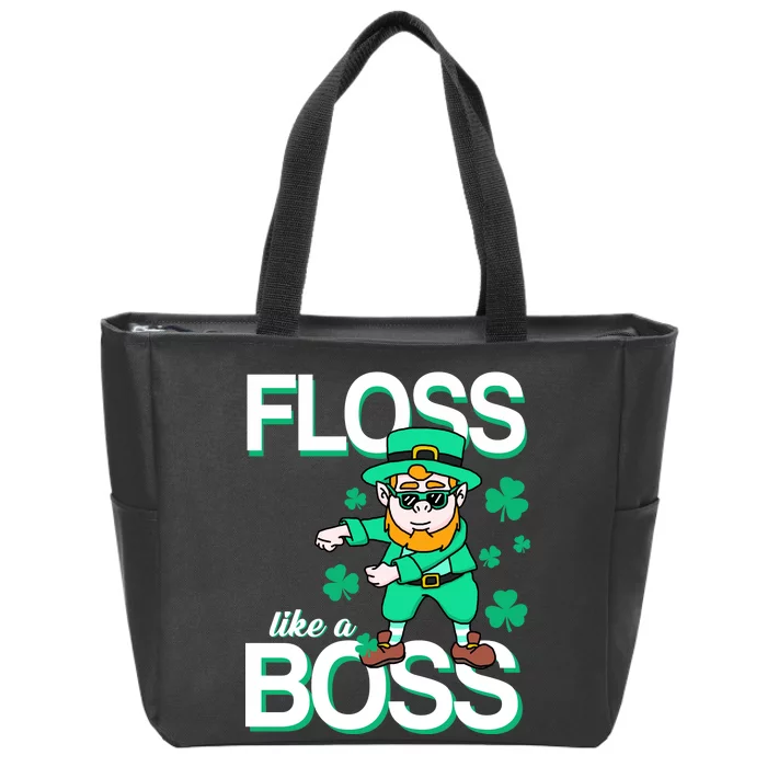 Floss Like A Boss Leprechaun Zip Tote Bag