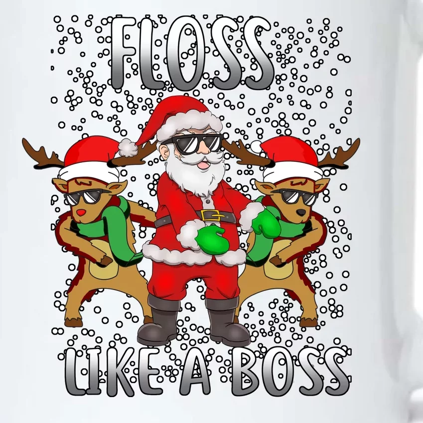 Floss like a Boss Santa Reindeer Black Color Changing Mug