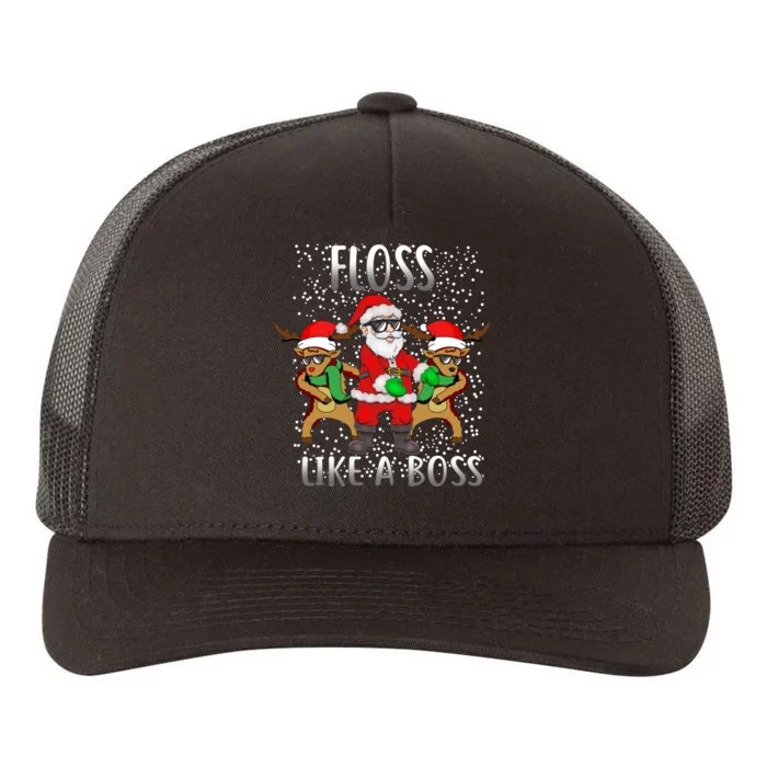 Floss like a Boss Santa Reindeer Yupoong Adult 5-Panel Trucker Hat