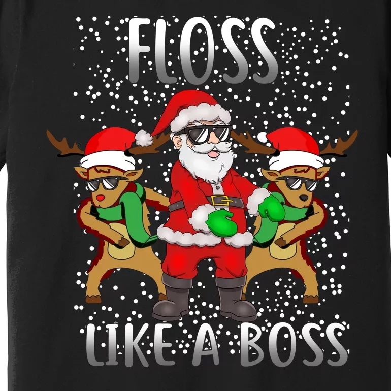 Floss like a Boss Santa Reindeer Premium T-Shirt