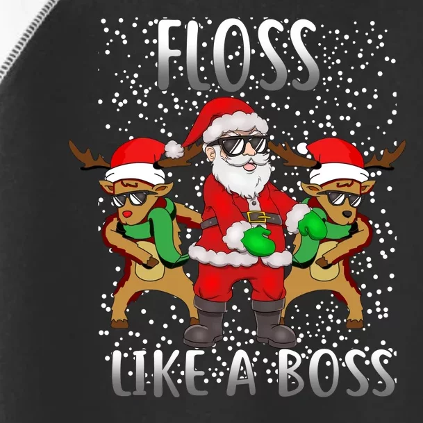 Floss like a Boss Santa Reindeer Toddler Fine Jersey T-Shirt