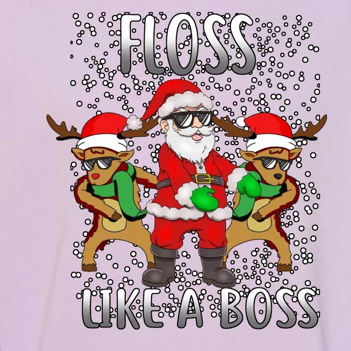 Floss like a Boss Santa Reindeer Garment-Dyed Sweatshirt