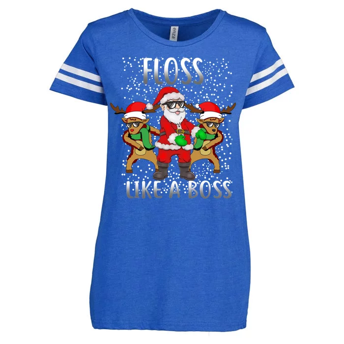 Floss like a Boss Santa Reindeer Enza Ladies Jersey Football T-Shirt